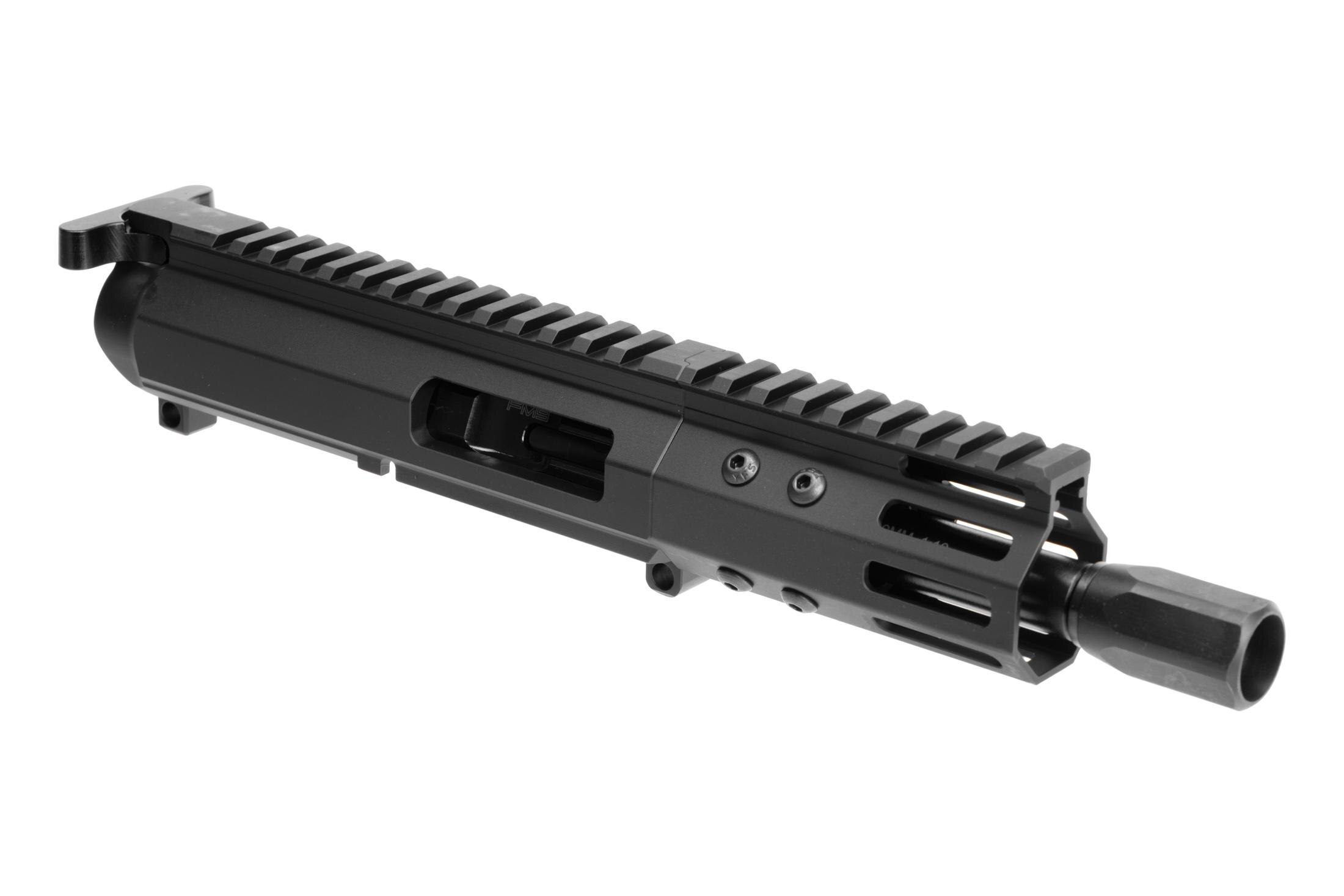 Foxtrot Mike Products 5.2" Complete 9mm AR-15 Upper for Glock Style Receivers - Blast Diffuser